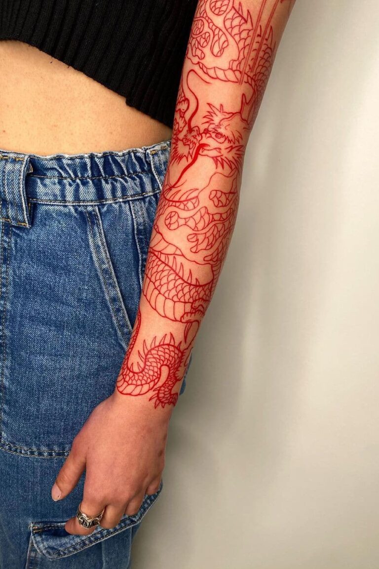 30 Red Ink Tattoo Ideas For Women