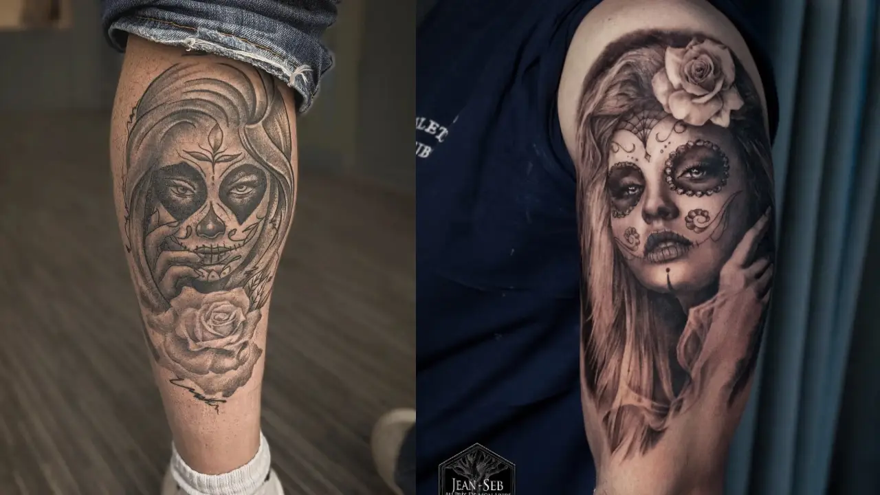 30 Santa Muerte Tattoo Design Ideas Meaning History And Symbolism