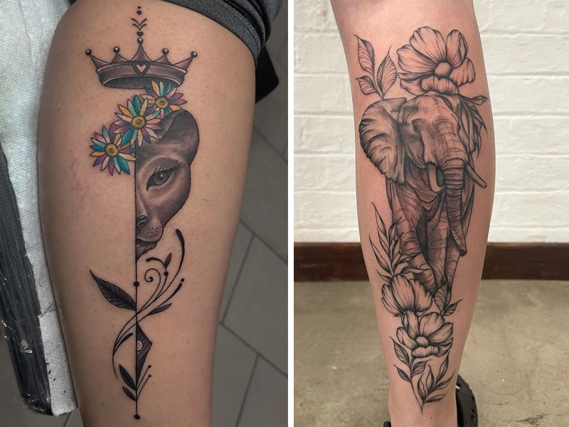 30 Stunning Calf Tattoo Ideas For Girls Get Inspired Now