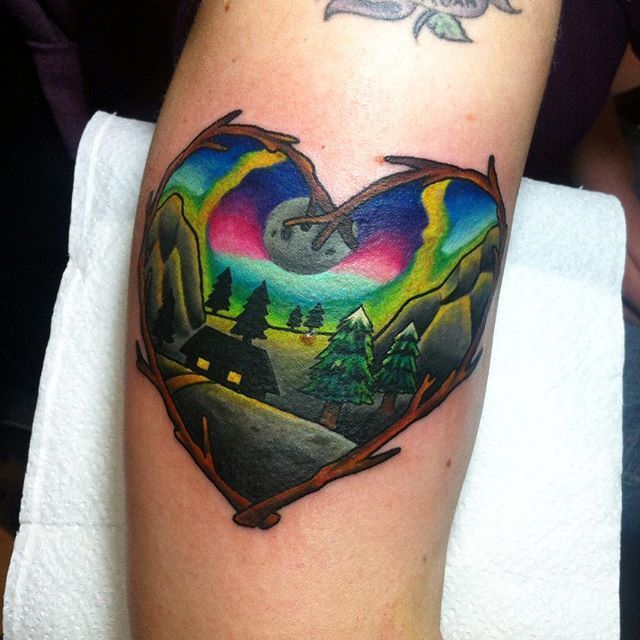 32 Best Aurora Borealis Tattoos Images On Pinterest Aurora Aurora