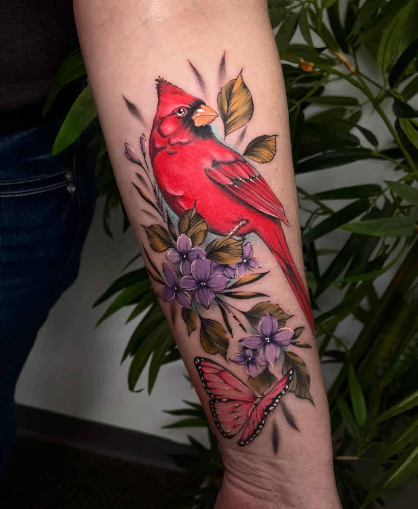 33 Best Red Cardinal Bird Tattoo Meaning Ideas