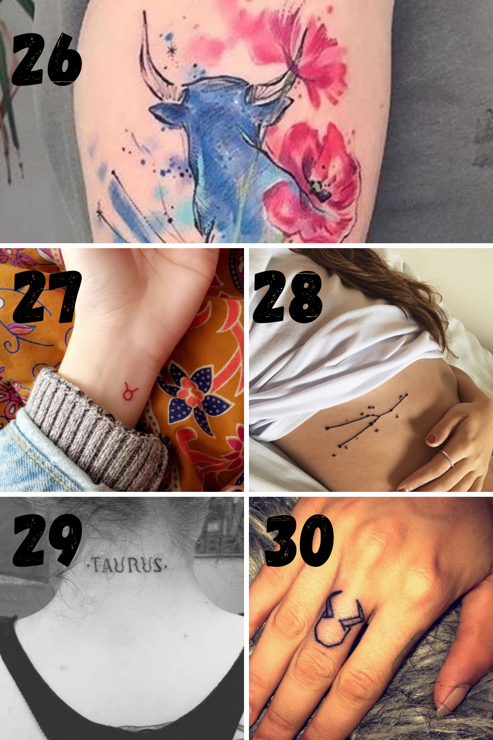 33 Stunningly Strong Taurus Tattoo Ideas Tattoo Glee