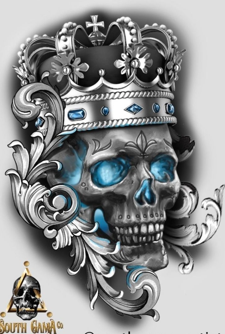 34 Best Skull With Crown Tattoo Designs Images On Pinterest Tattoo