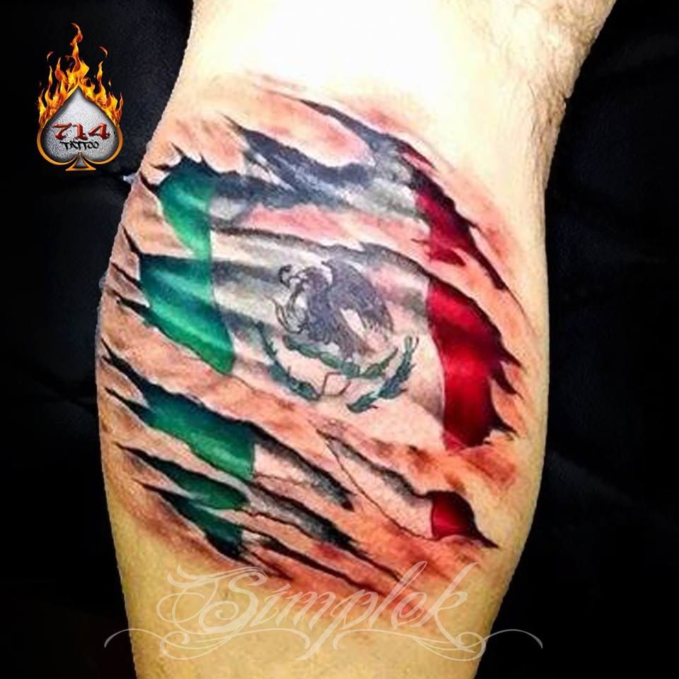 35 Best Mexican Flag Sleeve Tattoo Ideas