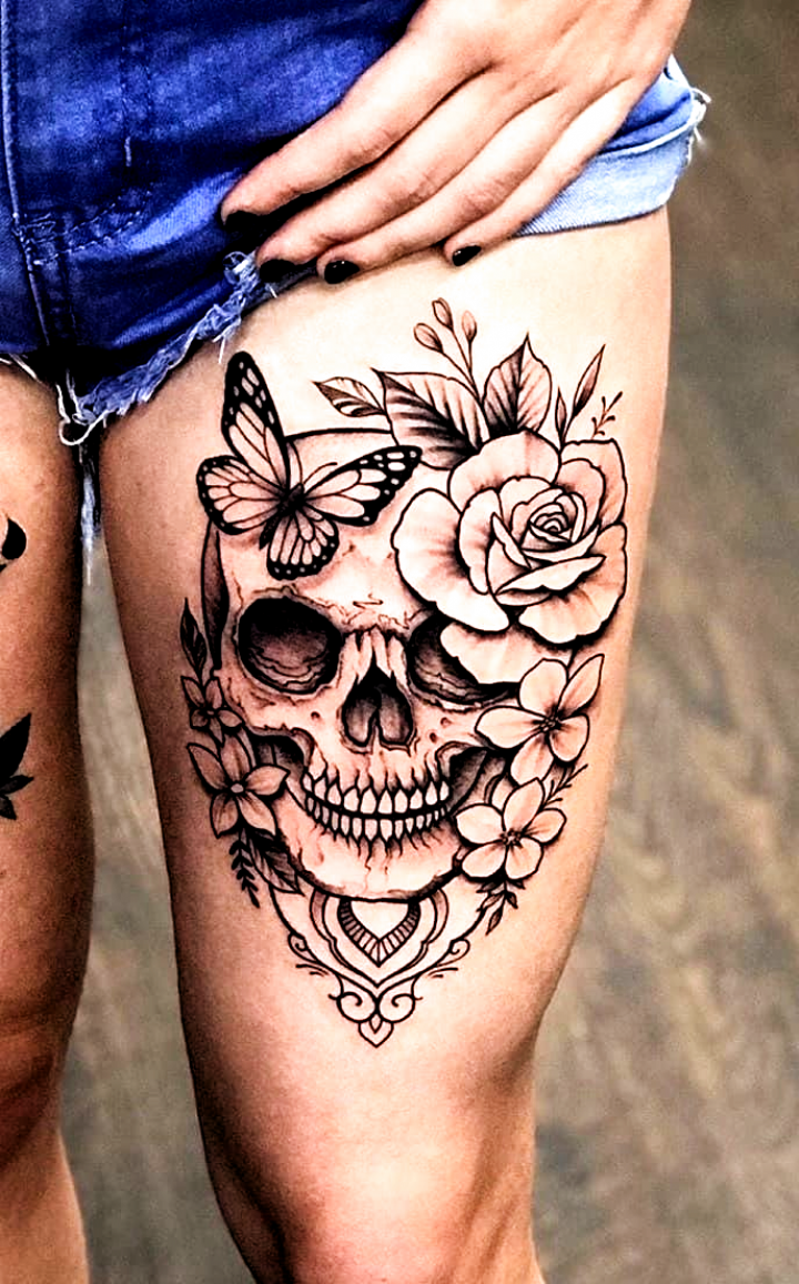 35 Flower Tattoo Ideas Thigh Pics Image Analysis Dtu