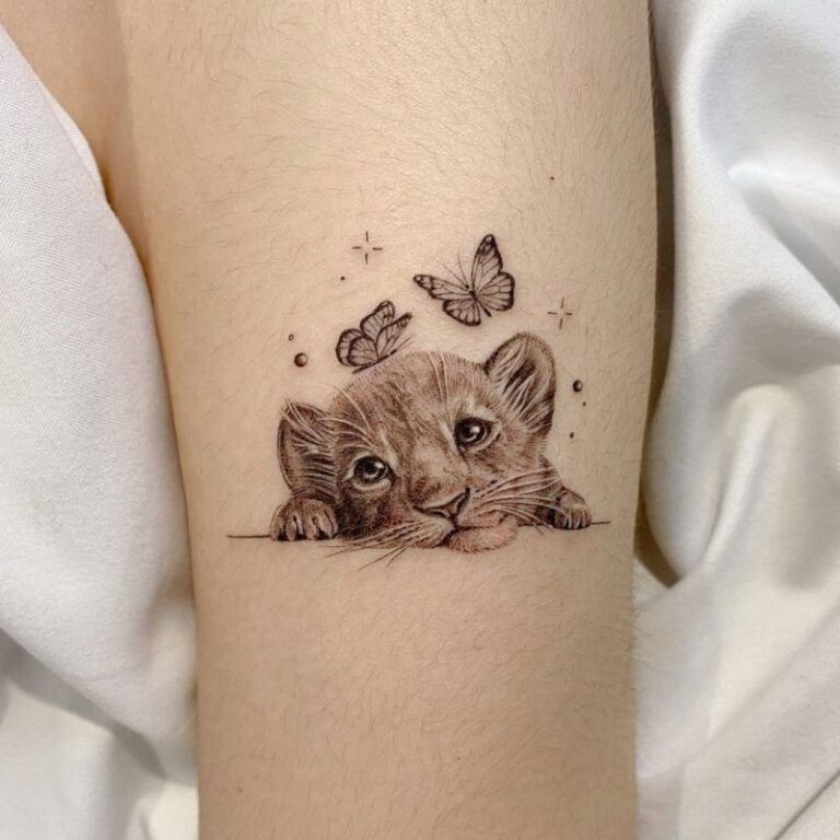 38 Awesome Lion And Cub Tattoo Designs Ideas