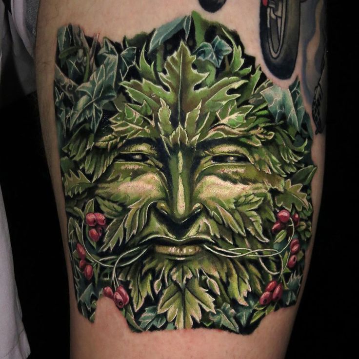 39 Green Man Tattoo Designs For Women Ideas Green Man Tattoo Green