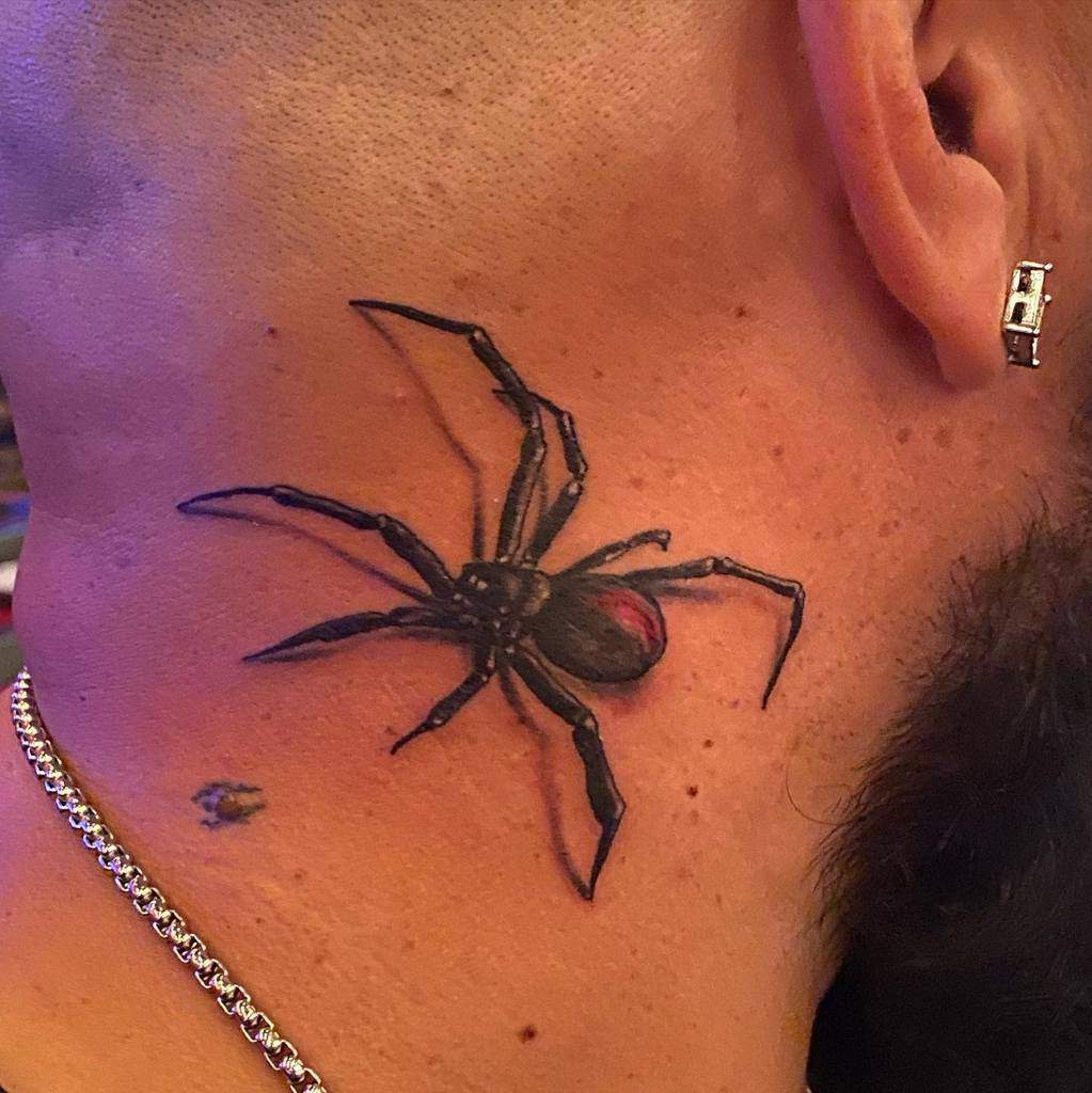 3D Black Widow Spider Best Tattoo Design Ideas