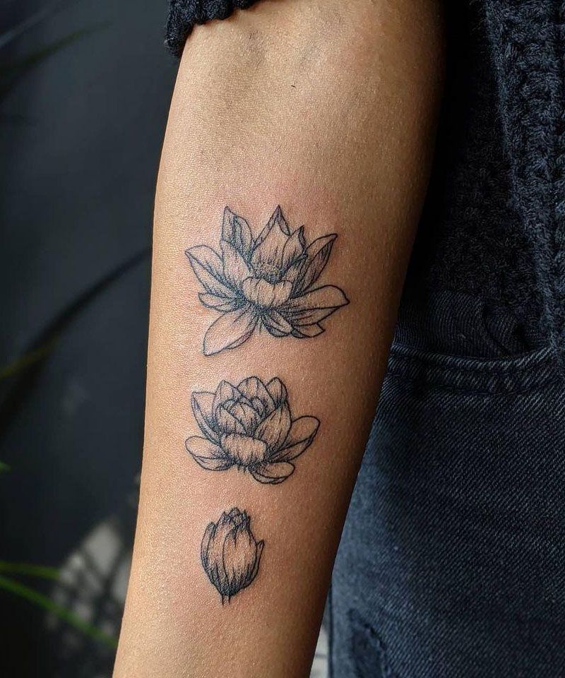 40 Amazing Water Lily Tattoo Designs With Ideas And Meaning Body Art Guru