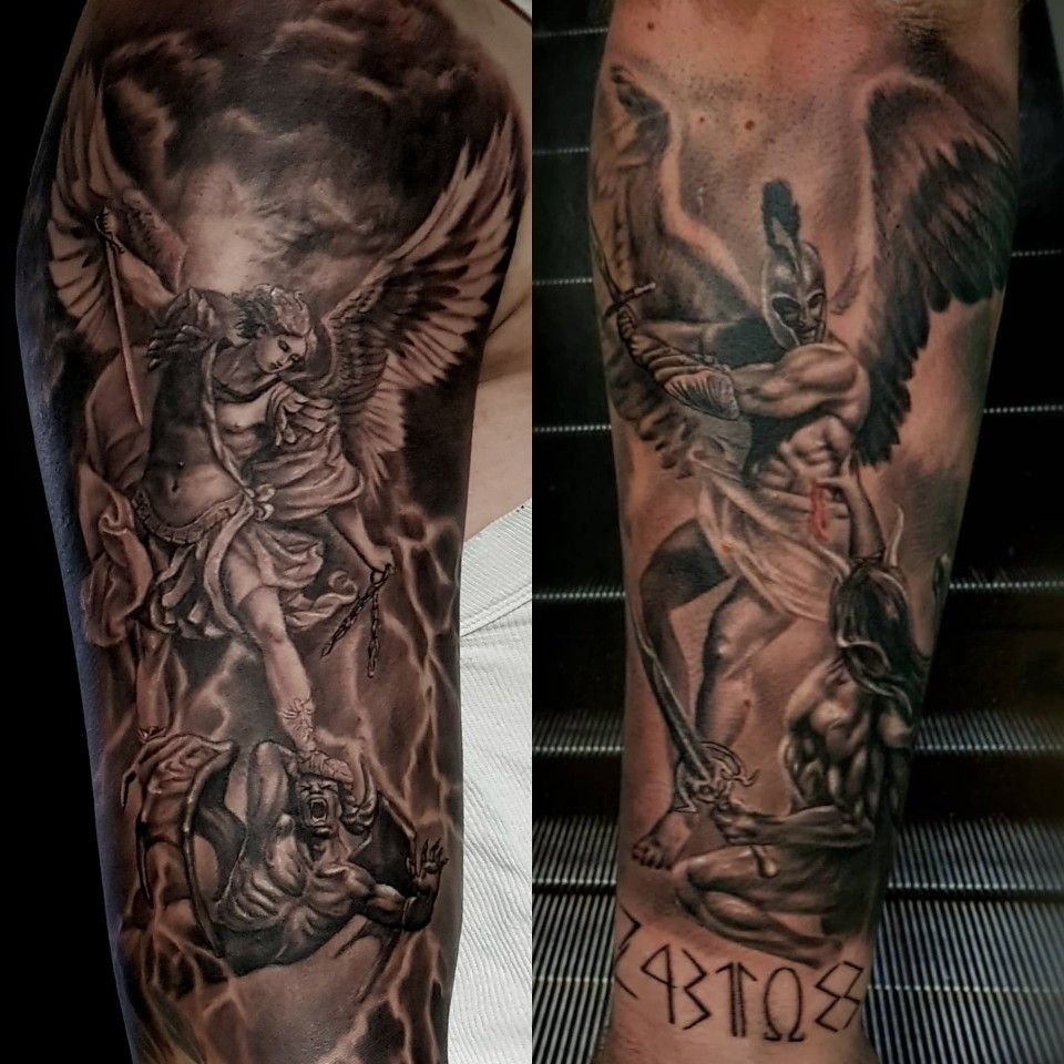 40 Best Images About Angel Fighting Demon Tattoo On Pinterest Angels