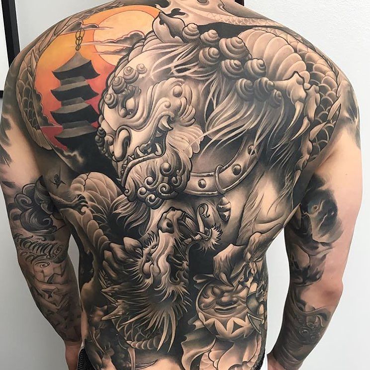 40 Foo Dog Tattoo Designs For You