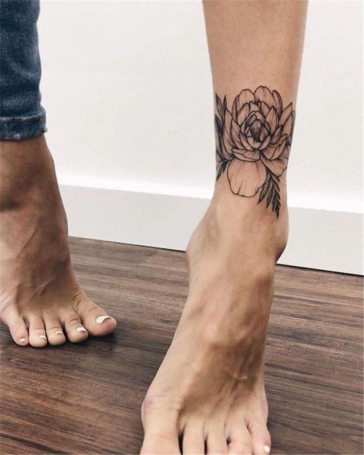 40 Gorgeous And Stunning Ankle Floral Tattoo Ideas For Your Inspiration