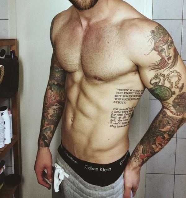 40 Impressive Rib Tattoos For Men 2023 Inspiration Guide