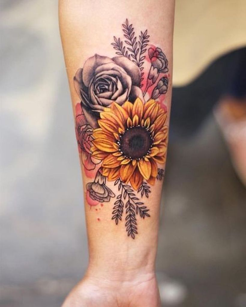 40 Newest Sunflower Tattoo Ideas For You Sunflower Tattoo Sunflower