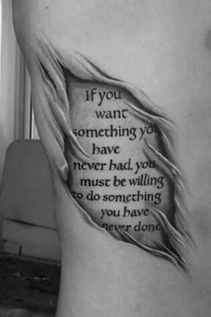 40 Rib Quote Tattoo Designs For Men Reminder Ink Ideas Tattoo