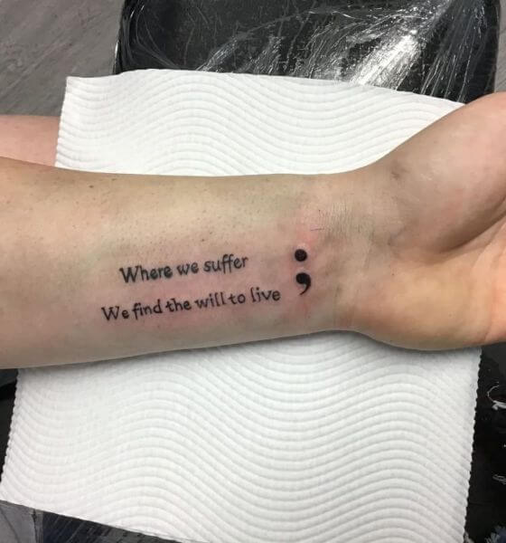 40 Stunning Semicolon Tattoo Ideas And Their Meaning 2022 2023