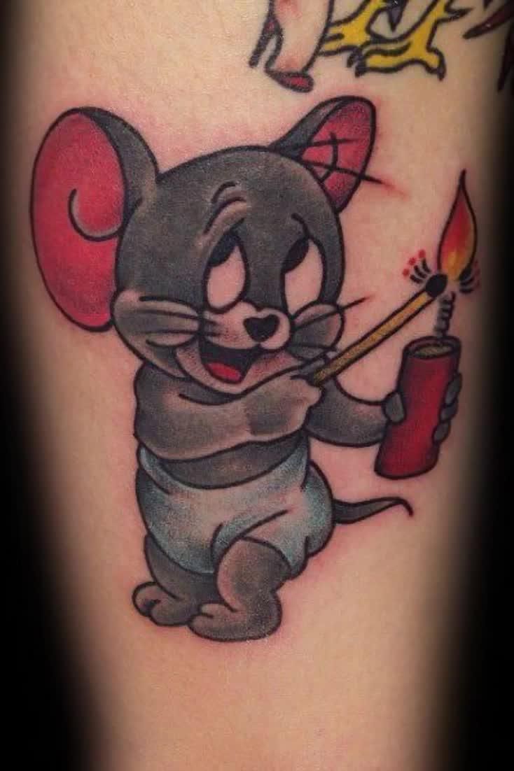 40 Tom And Jerry Tattoo Designs For Men Cartoon Ink Ideas