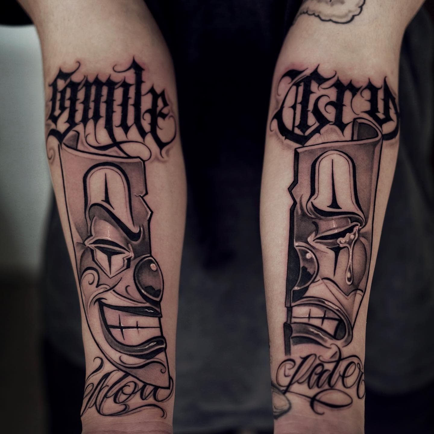 40 Wonderful Smile Now Cry Later Tattoo Designs With Meanings And Ideas