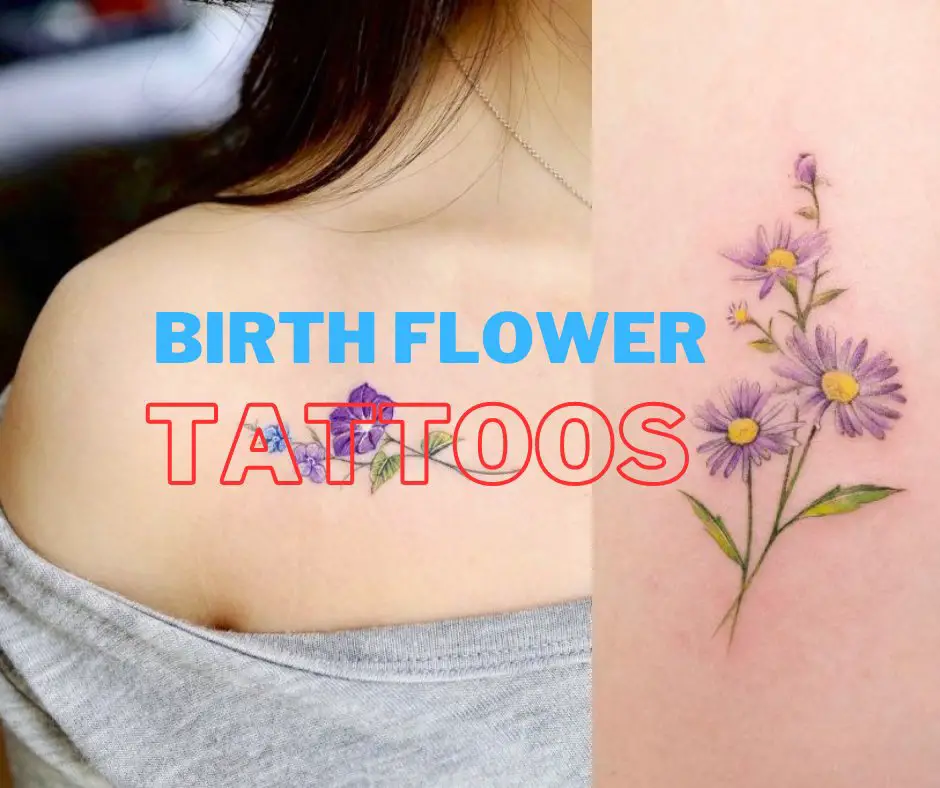 42 Best Birth Flower Tattoos According To Month Tattoo Twist