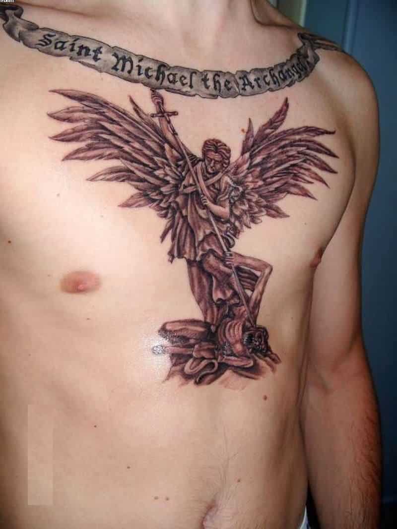 42 Saint Michael Tattoo Ideas St Michael Tattoo St Michael Archangels