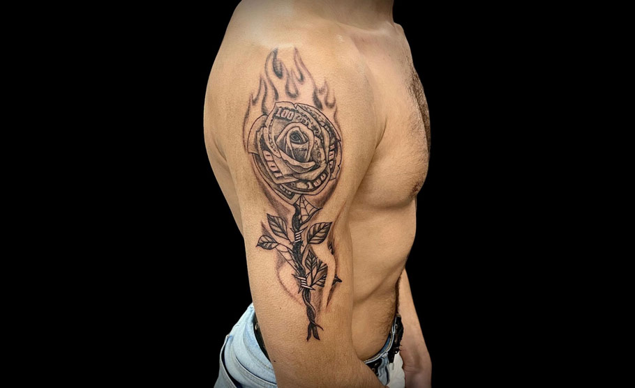 43 Money Rose Tattoo Ideas To Flaunt In 2023