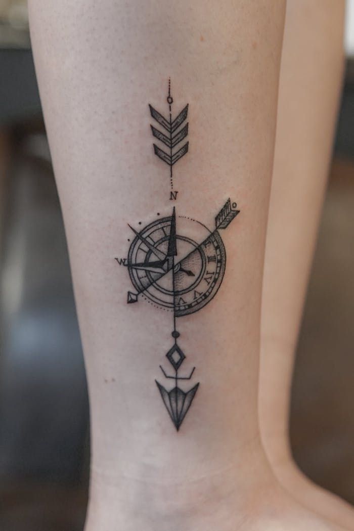 44 Best Girly Compass Tattoos Images On Pinterest Compass Feminine