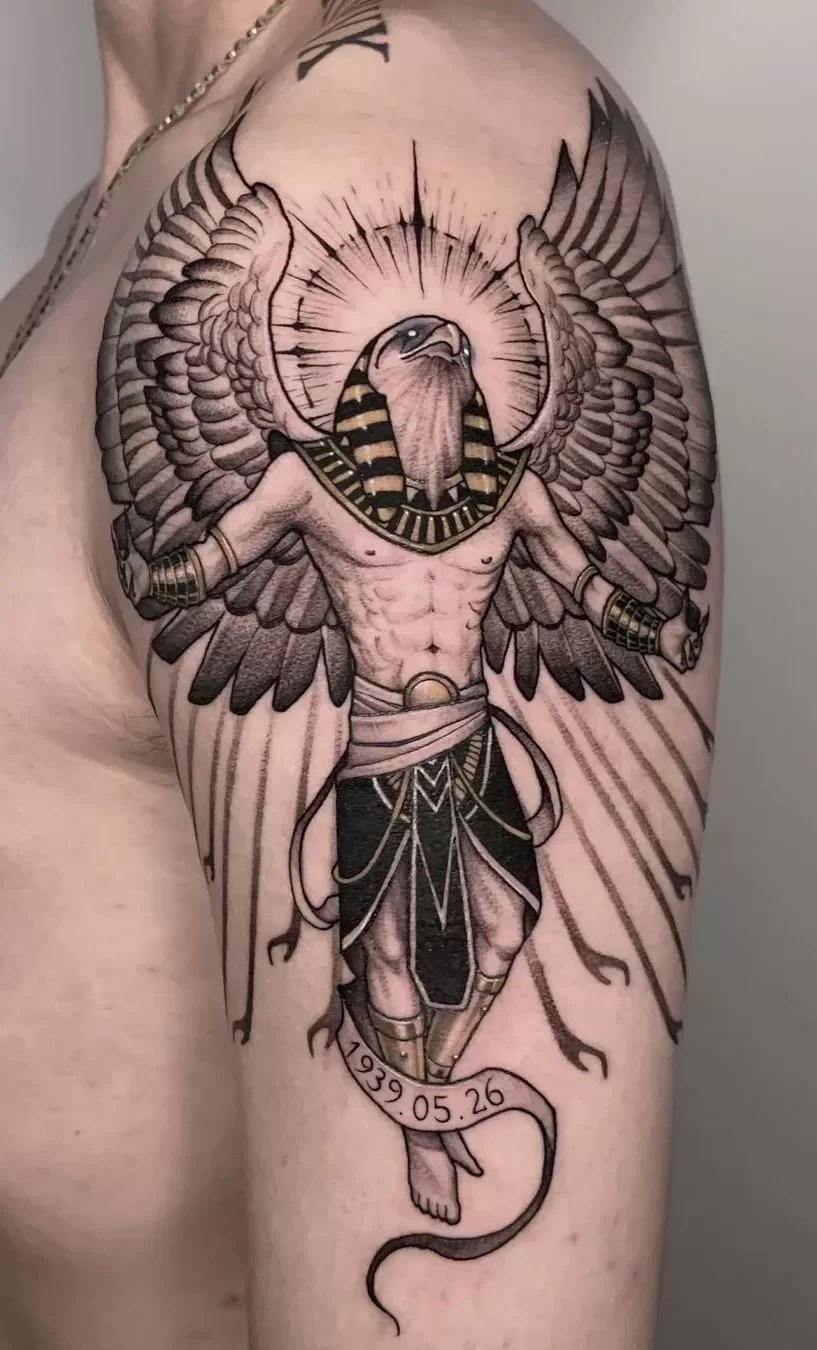 45 Best Eye Of Ra Tattoos Designs Amp Meanings Sun God Horus 2019