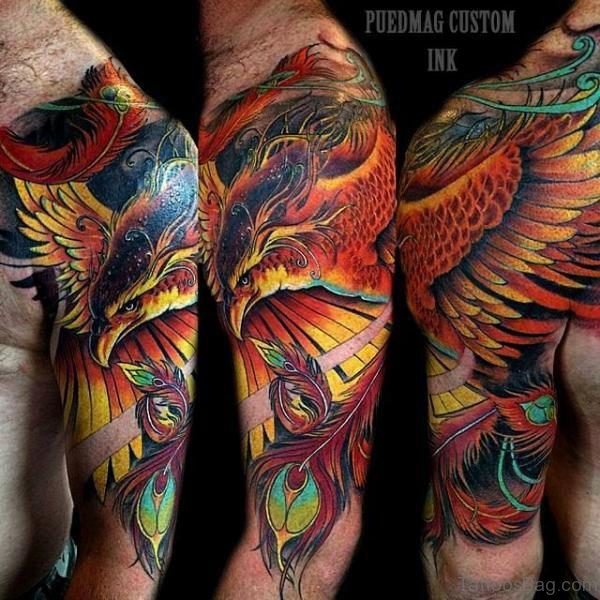 45 Colorful Phoenix Shoulder Tattoos Tattoo Designs Tattoosbag Com