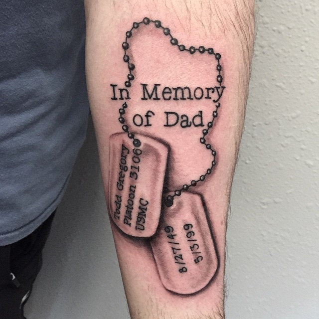 45 Inspirational Dog Tag Tattoo Designs What Makes Them So Special