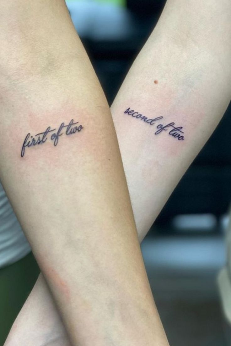 45 Meaningful Matching Sister Tattoo Ideas Matching Sister Tattoos