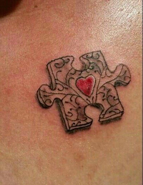 46 Puzzle Piece Tattoos With Connecting Pieces And Meanings