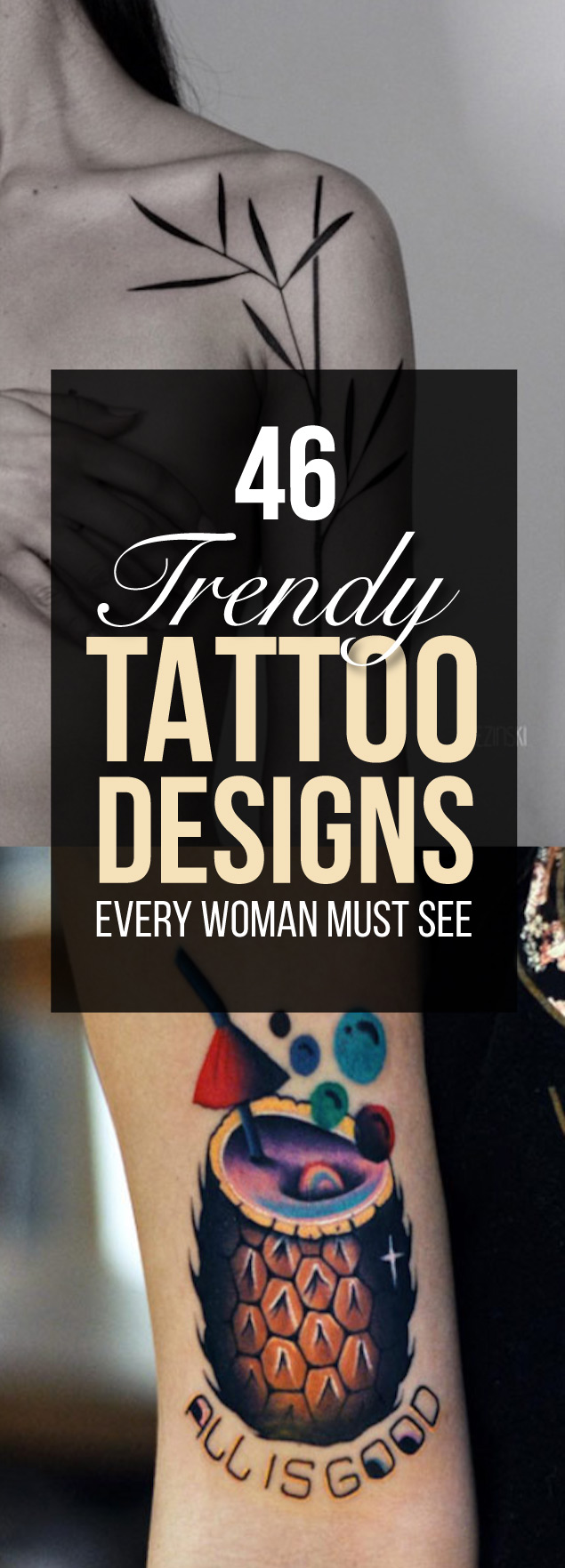 46 Trendy Tattoo Designs Every Woman Must See Tattooblend