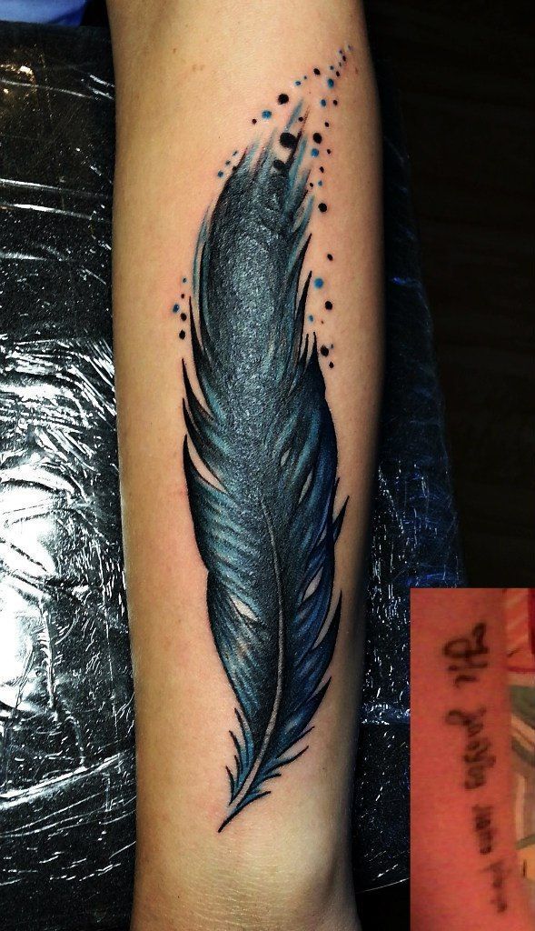 47 Feather Tattoo Meaning Designs And Ideas Forearm Cover Up Tattoos Feather Tattoos Feather