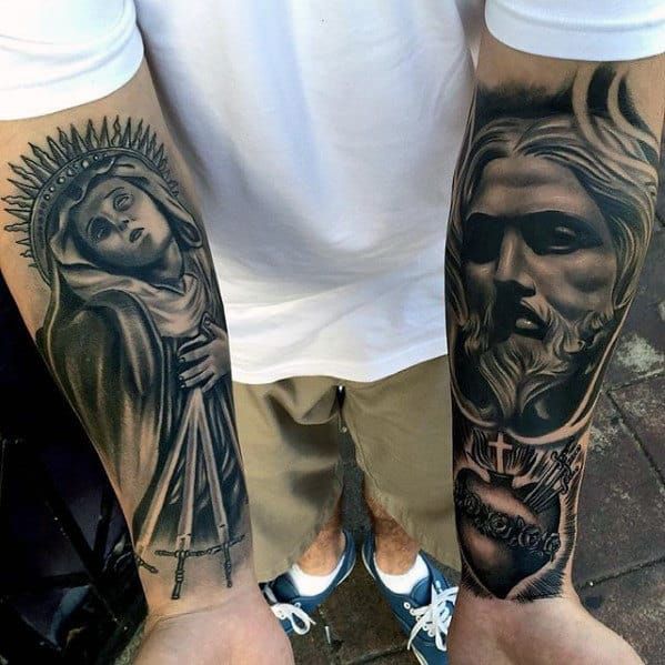 50 Amazing Jesus Forearm Tattoo Designs For Men 2024 Guide Jesus