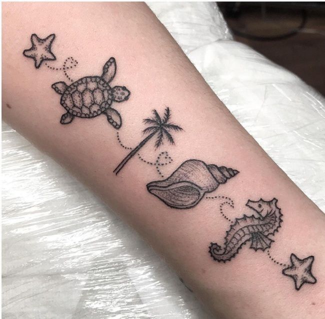 50 Amazing Starfish Tattoos With Meanings Body Art Guru Turtle Tattoo Designs Sleeve