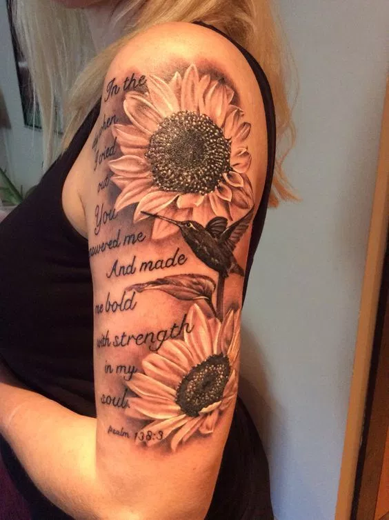 50 Amazing Sunflower Tattoo Ideas For Creative Juice Shoulder