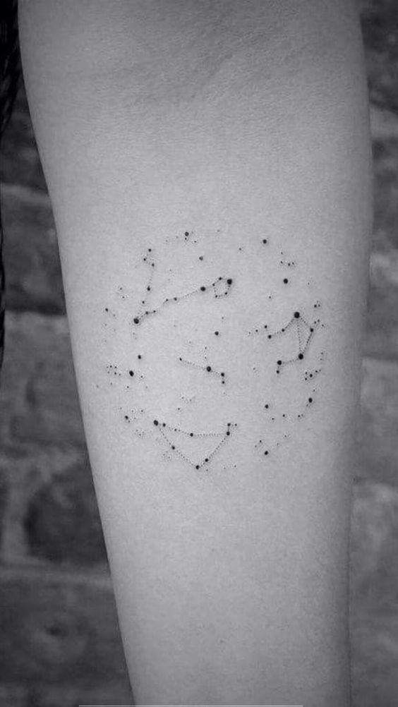 50 Best Orion Constellation Tattoo Designs 2024 Hunter Belt Nebula