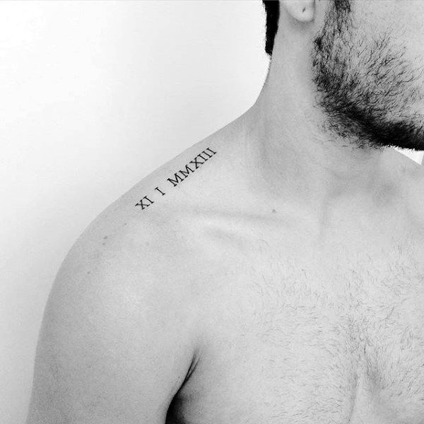 50 Collar Bone Tattoos For Men Clavicle Design Ideas