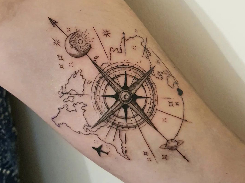 50 Compass Tattoos For Men 2020 Designs Meanings Tattoo Ideas 2020