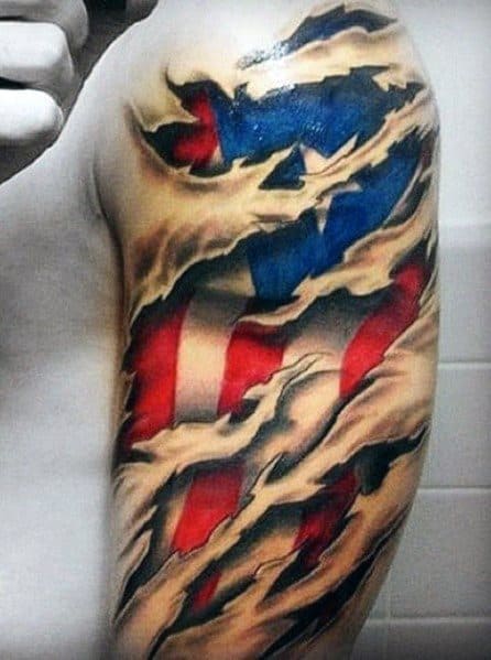 50 Cool Puerto Rican Flag Tattoo Ideas For Men