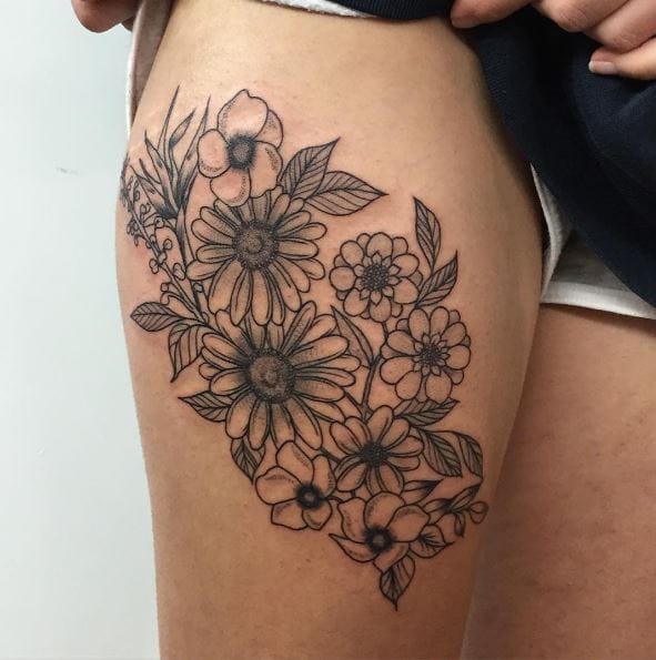 50 Delicate Floral Tattoos Designs For Flower Lovers 2018