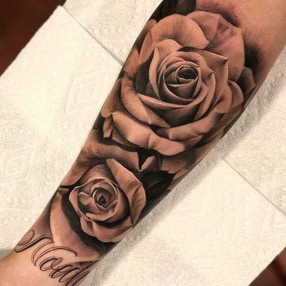 50 Mejor Tatuajes En El Antebrazo Rosas Para Hombres