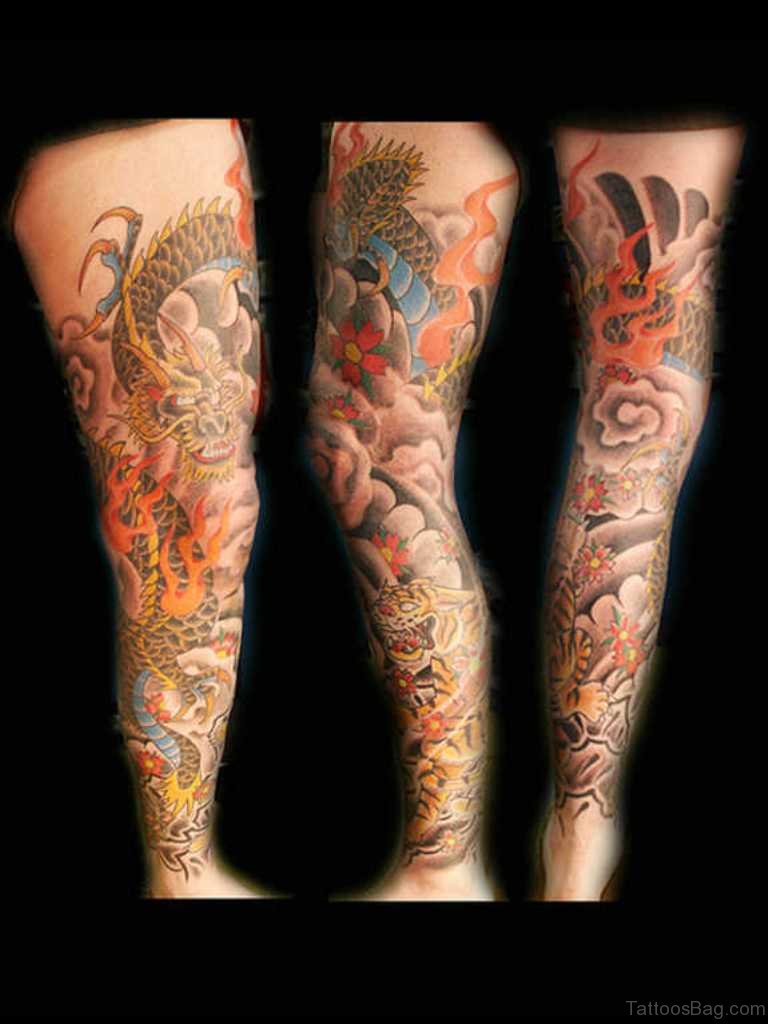 50 Nice Looking Dragon Tattoos For Leg Tattoo Designs Tattoosbag Com