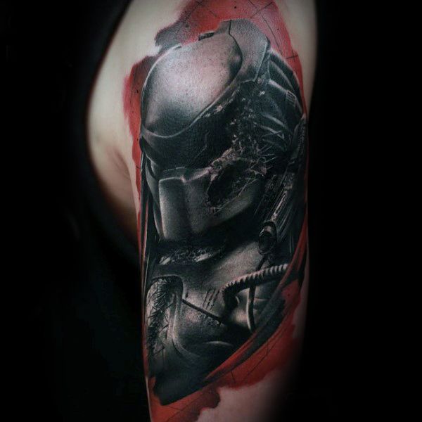 50 Predator Tattoo Designs For Men Sci Fi Ink Ideas