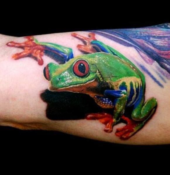 50 Tree Frog Tattoo Designs For Men Amphibian Ink Ideas