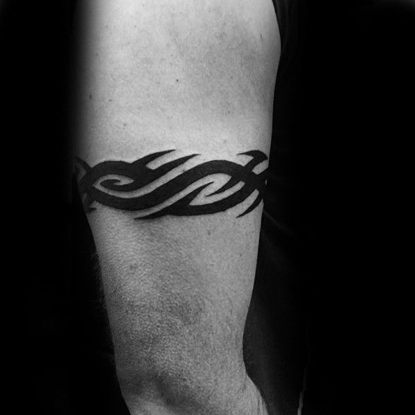 50 Tribal Armband Tattoo Designs For Men Masculine Ink Ideas