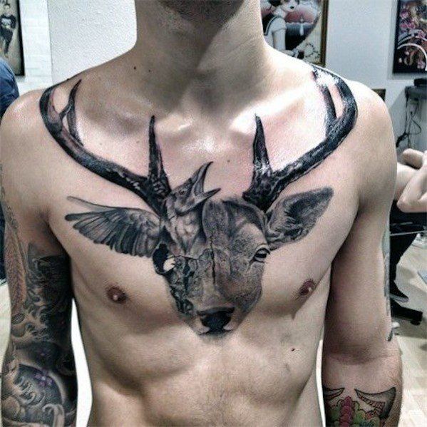 50 Unique Chest Tattoos For Men Masculine Design Ideas Chest