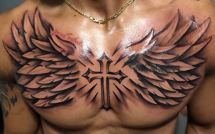 57 Dazzling Christian Chest Tattoo Images