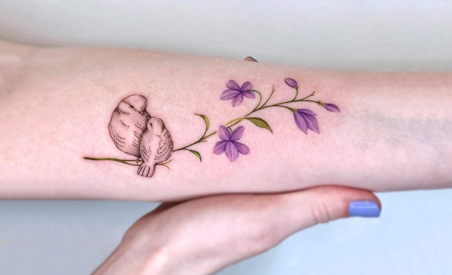 57 February Birth Flower Tattoo Designs To Show Your Happiness