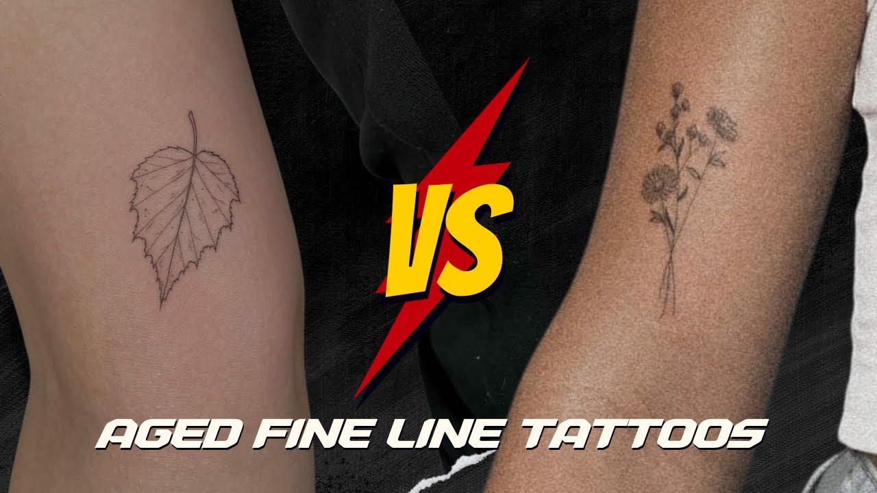 60 Aged Fine Line Tattoos You Need To See Youtube